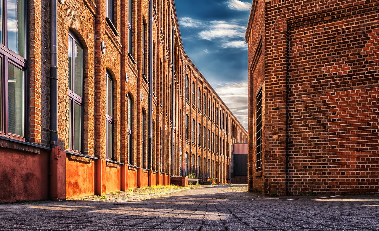 factory building brick free photo