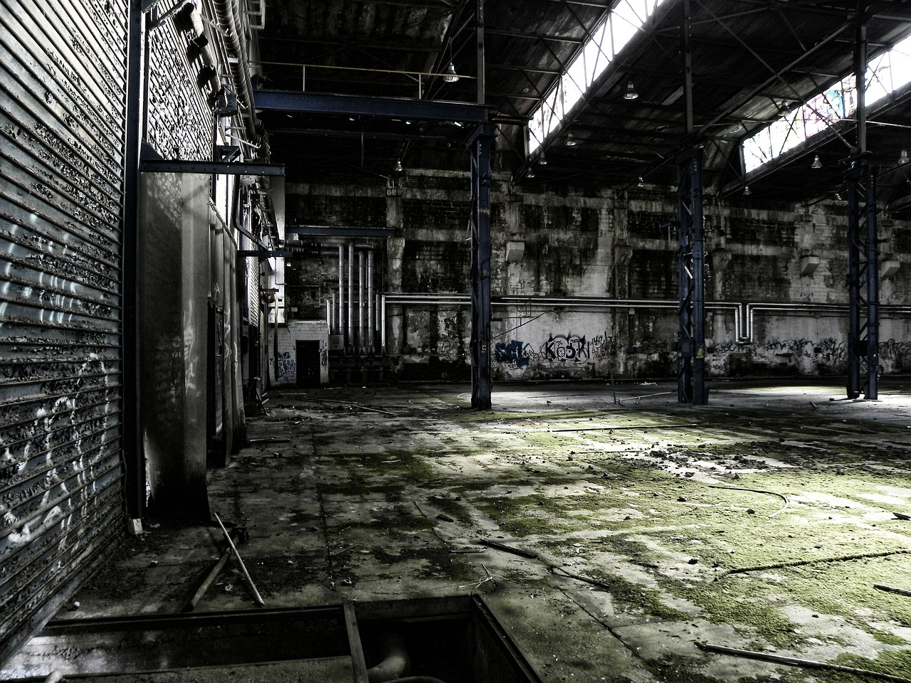 factory hall old free photo