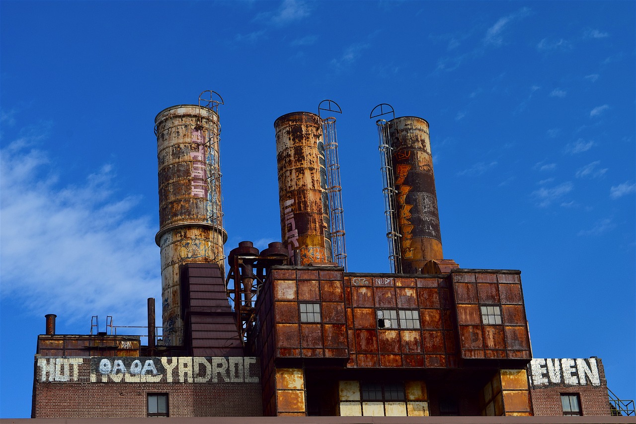 factory industrial rusty free photo