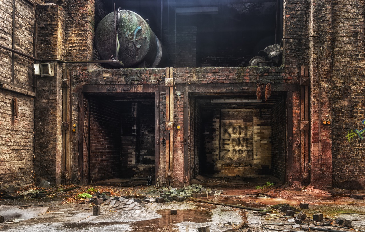 factory  hall  lost places free photo