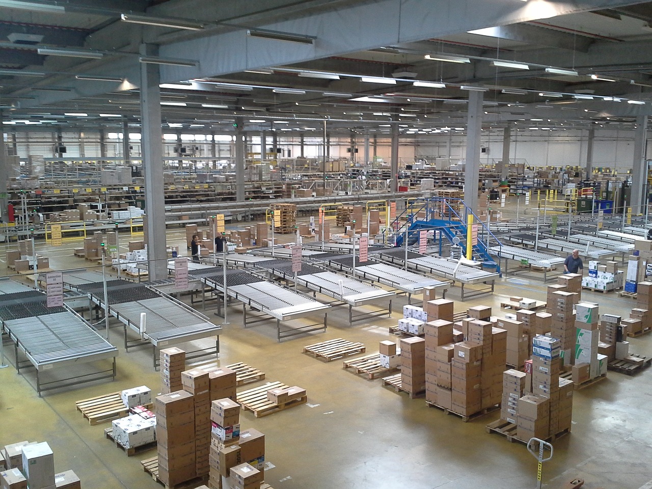 factory warehouse boxes free photo