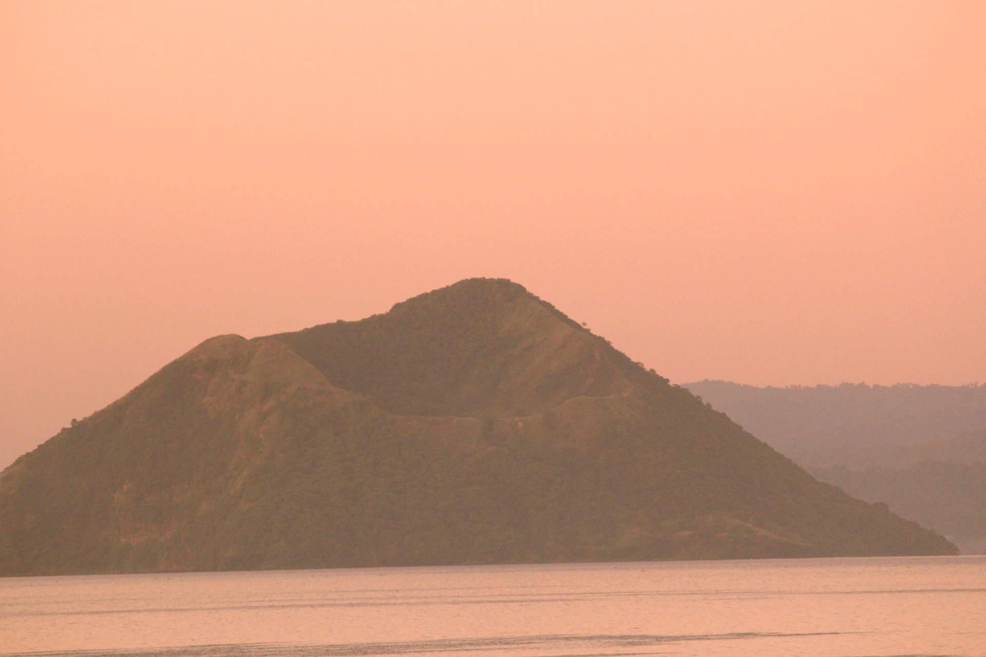 taal volcano faded photo background free photo