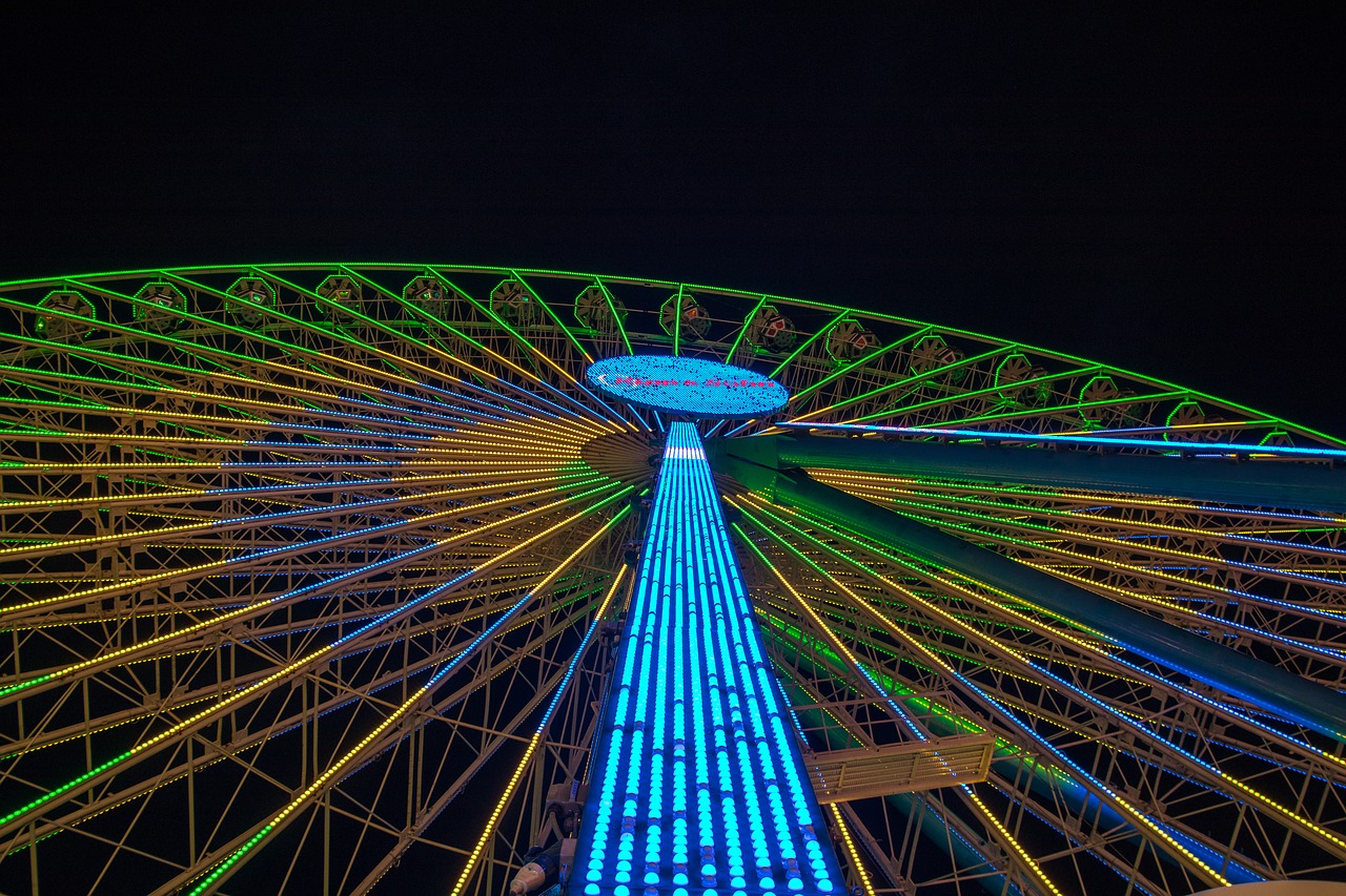 fair ferris wheel folk festival free photo