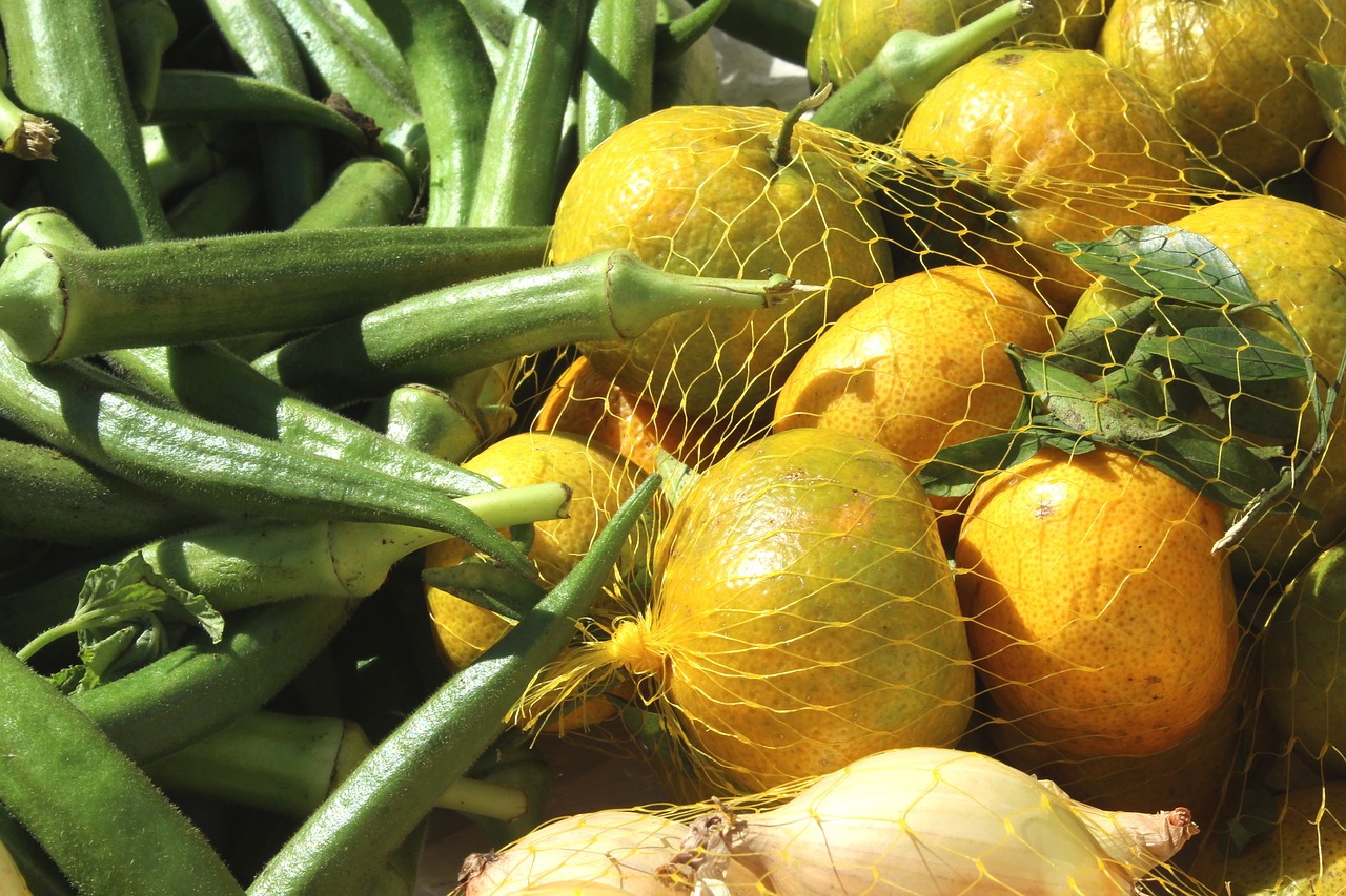 fair okra tangerine free photo