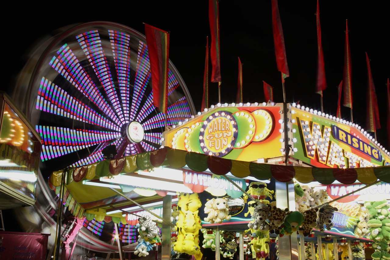 fair carnival lights free photo