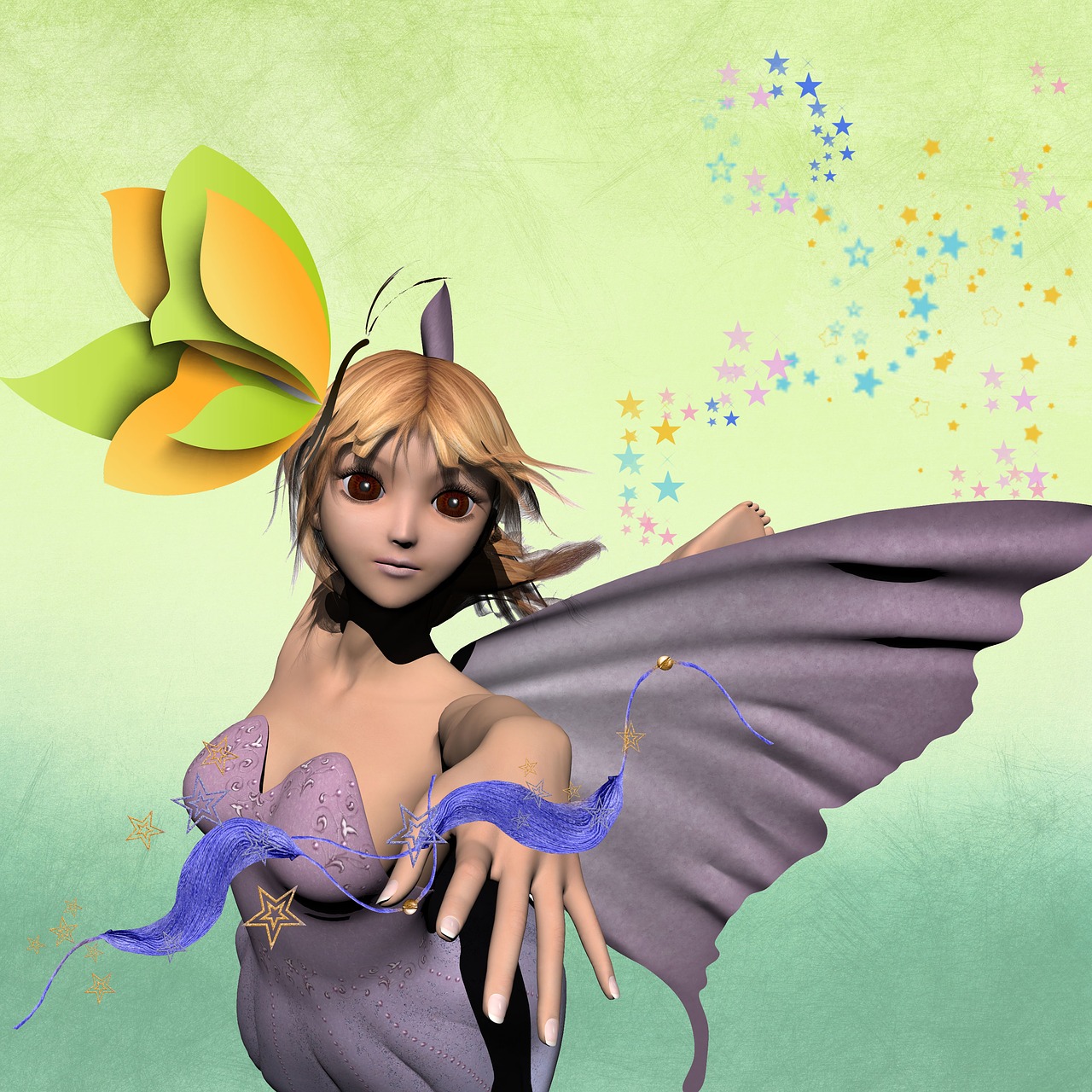 fairy butterfly fairy tales free photo
