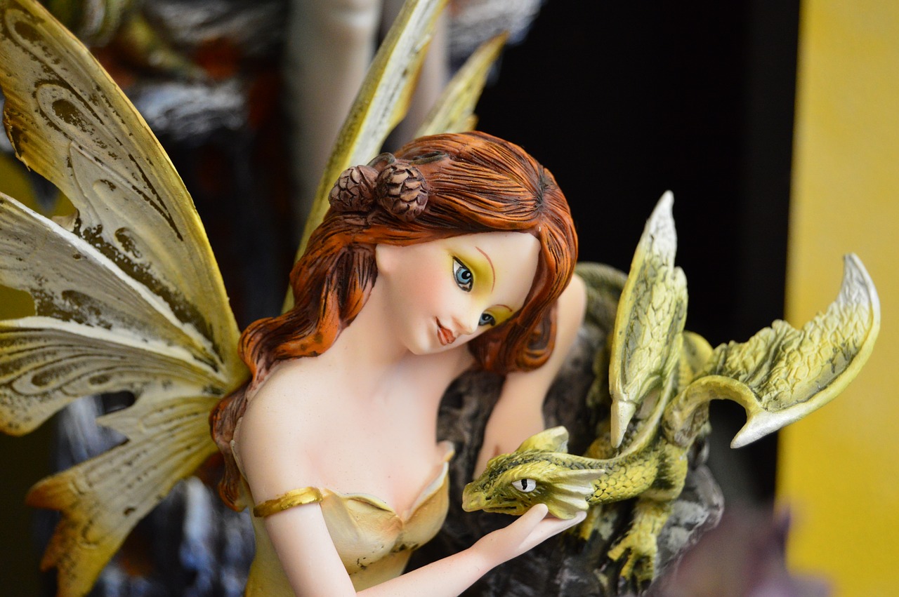 fairy dragon figure free photo