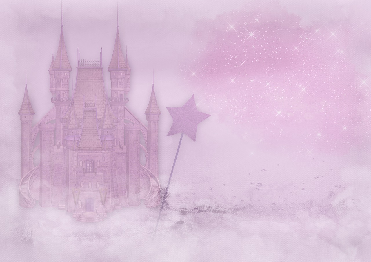 fairy castle  wand  font free photo