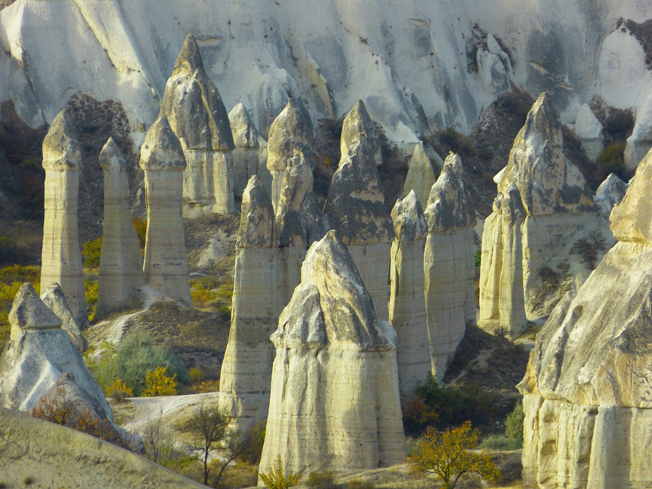 fairy chimneys tufa rock formations free photo