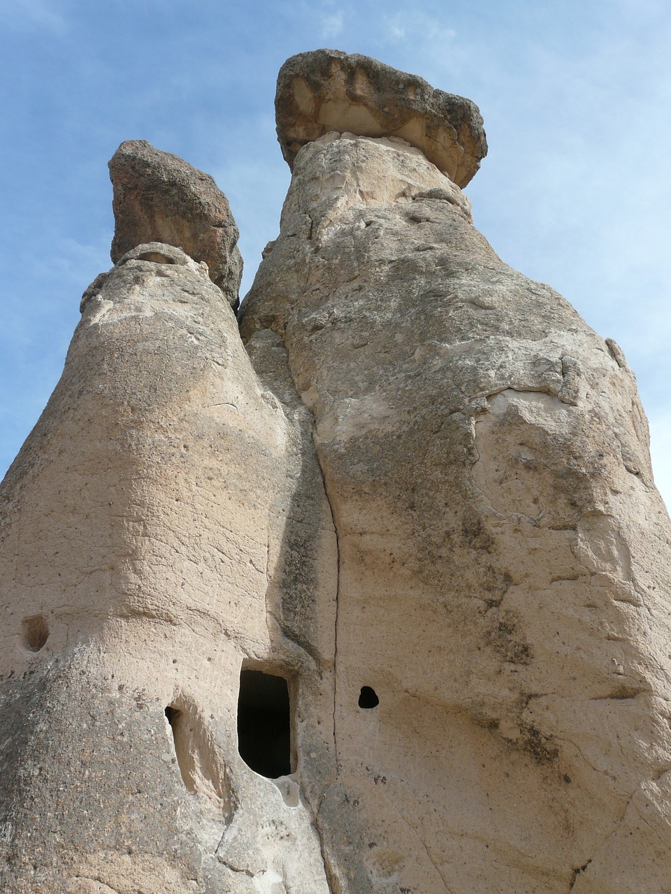 fairy chimneys apartment residential structure free photo
