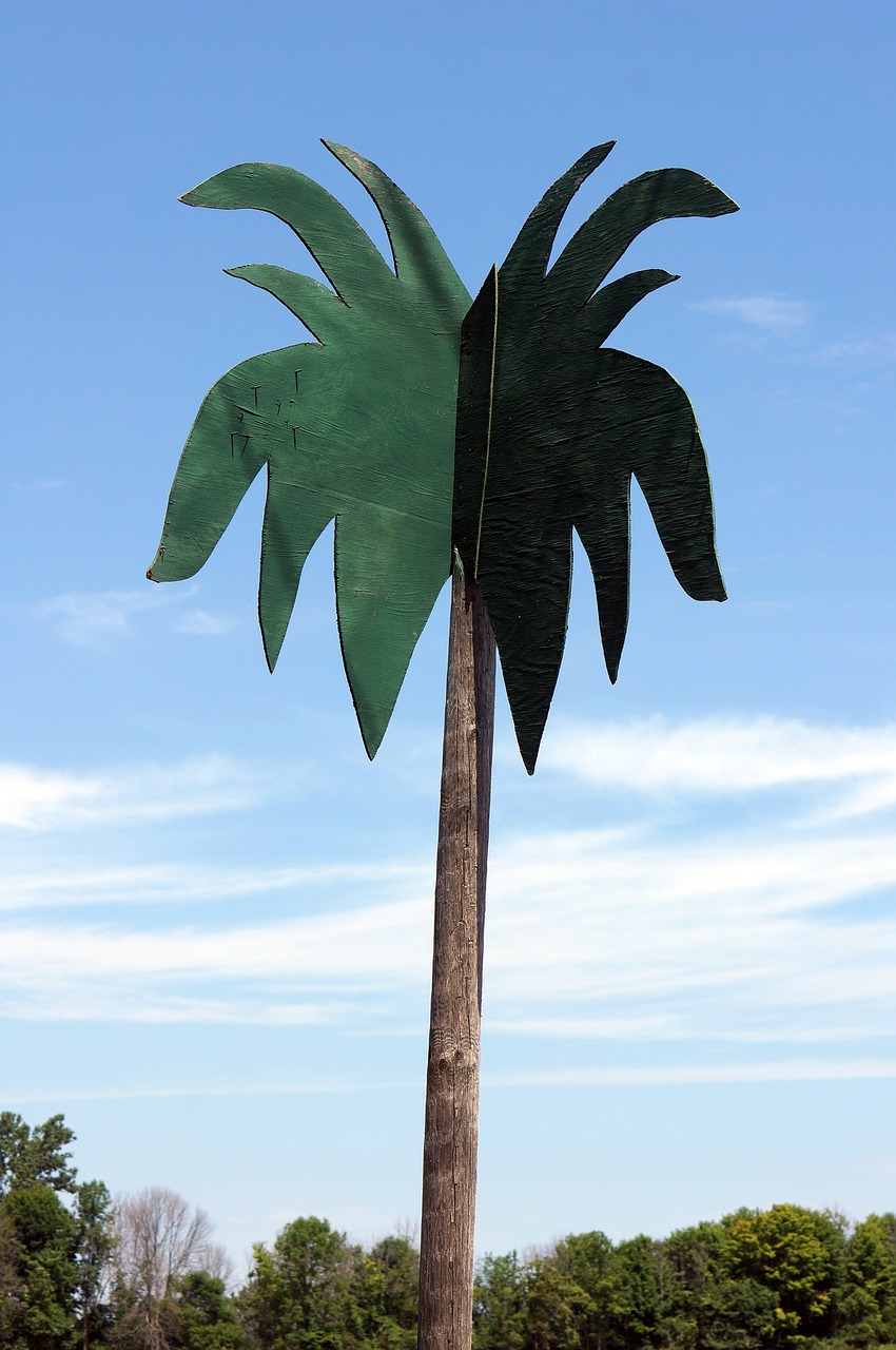 fake palm tree free photo