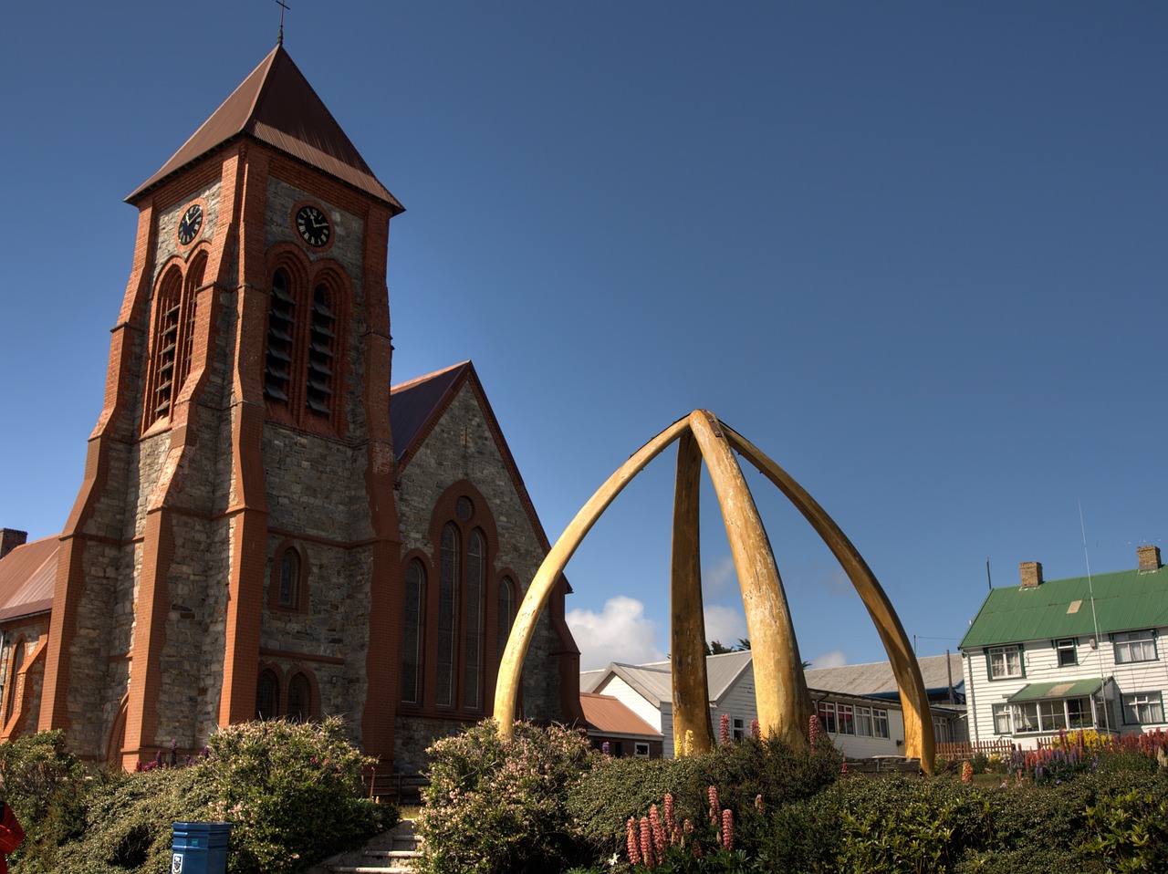 falkland church whale ribs free photo