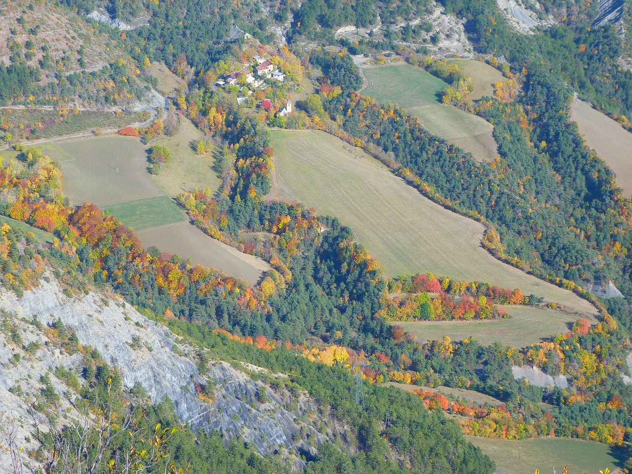 fall landscape alps free photo