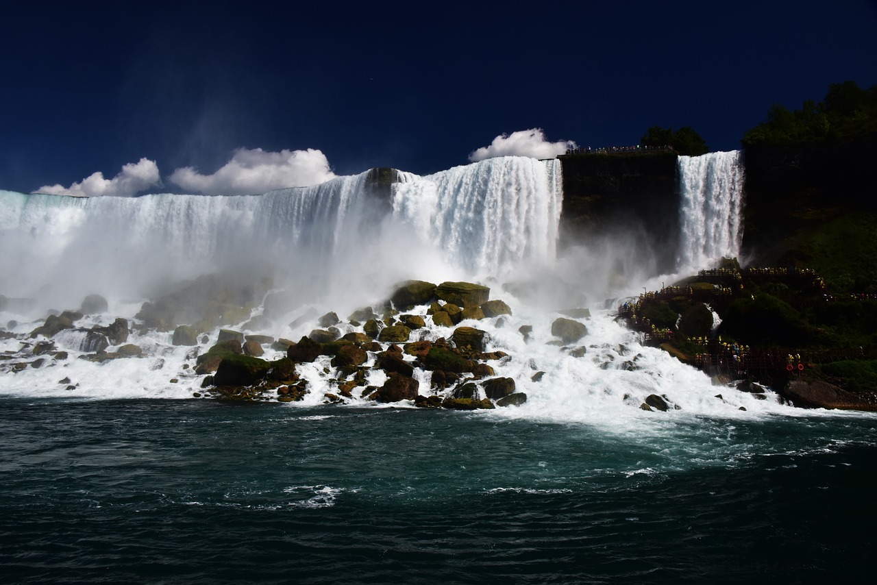 Waterfall Audio Niagara. Передвижение водопадов фото.