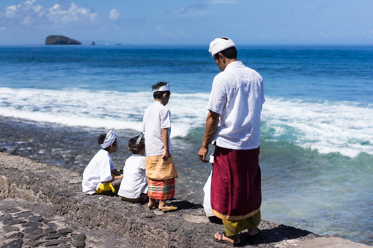 family father children free photo