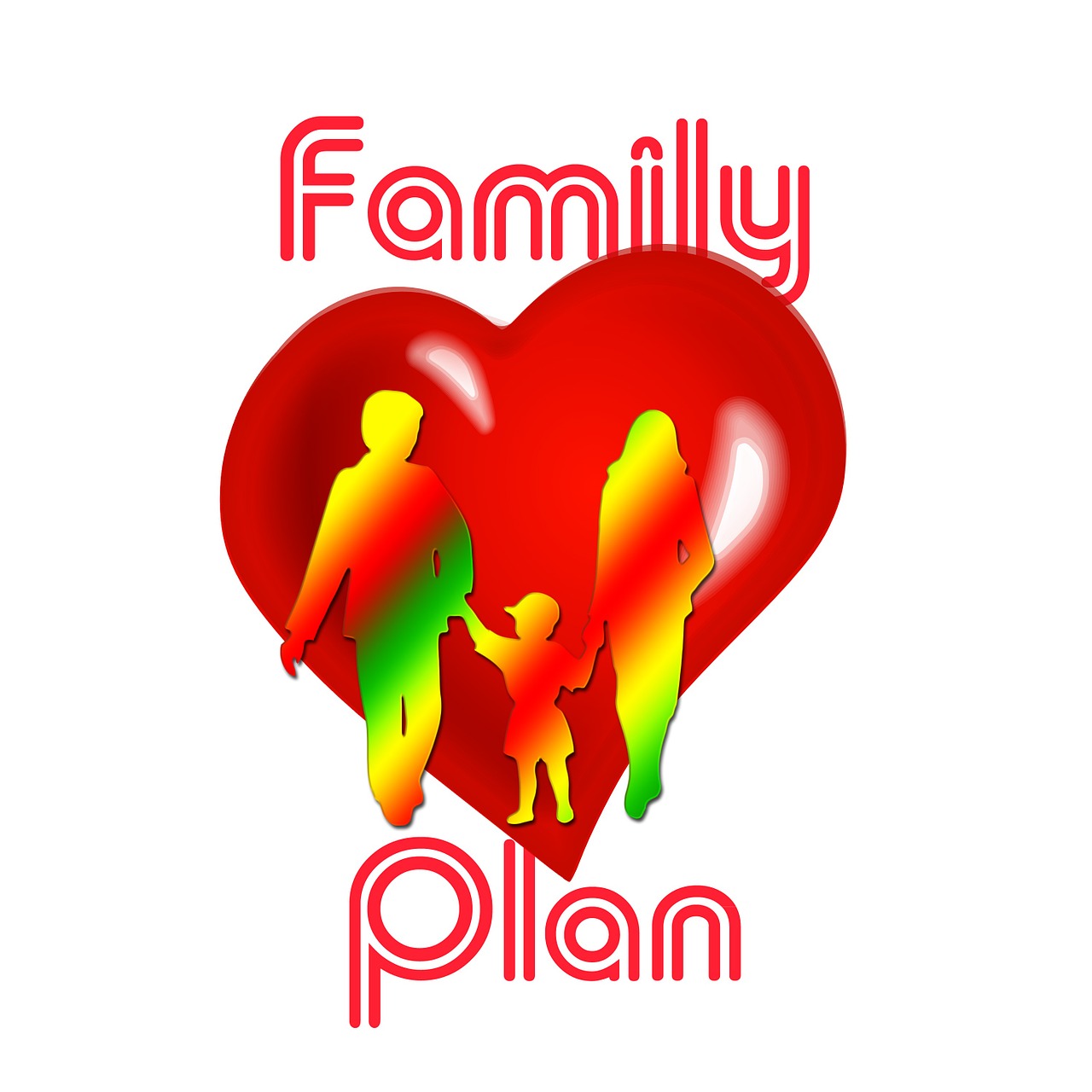family heart plan free photo