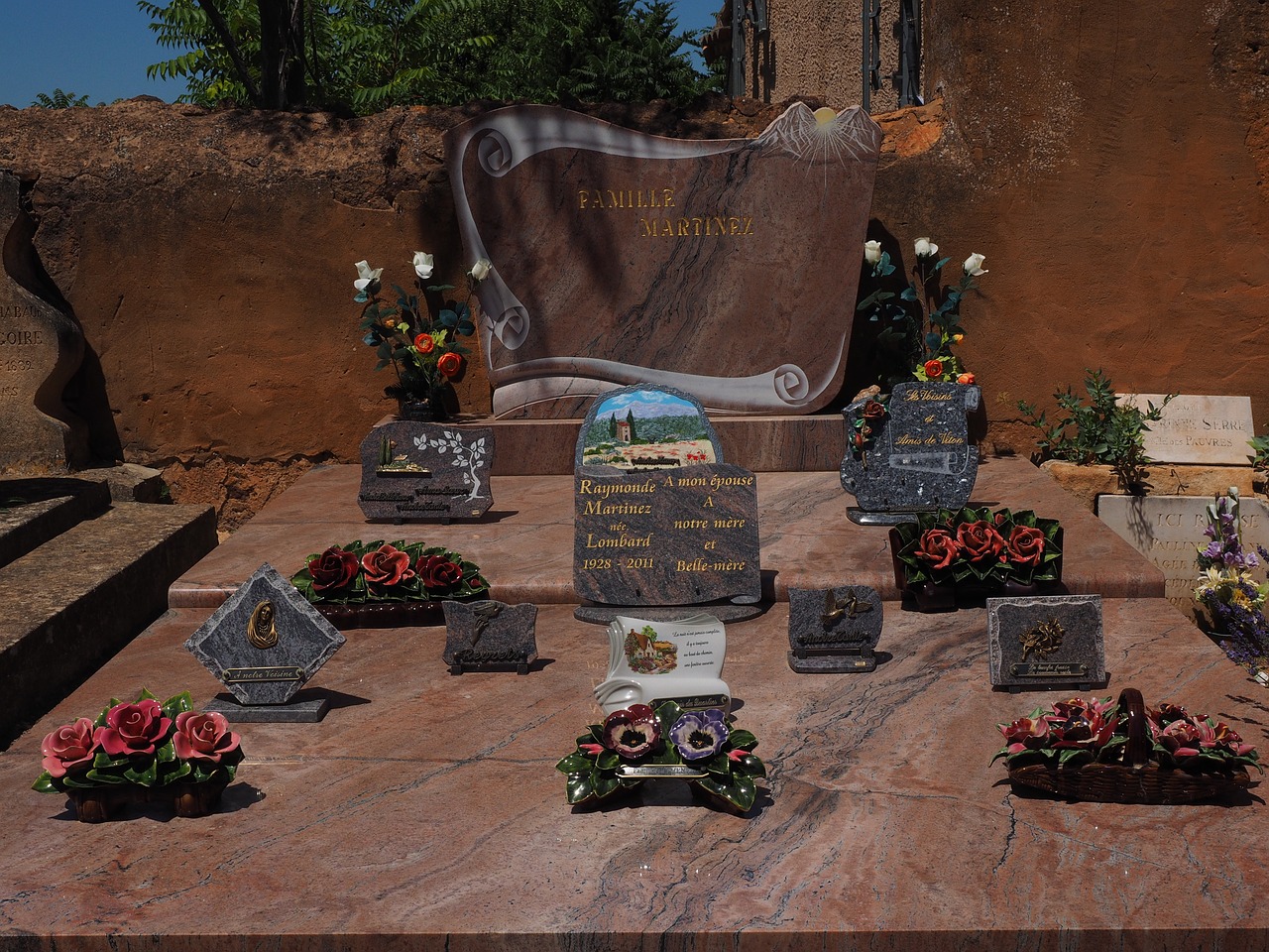 family grave memorial stones memorial tablets free photo