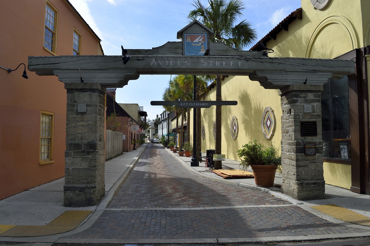 famous aviles street oldest street free photo