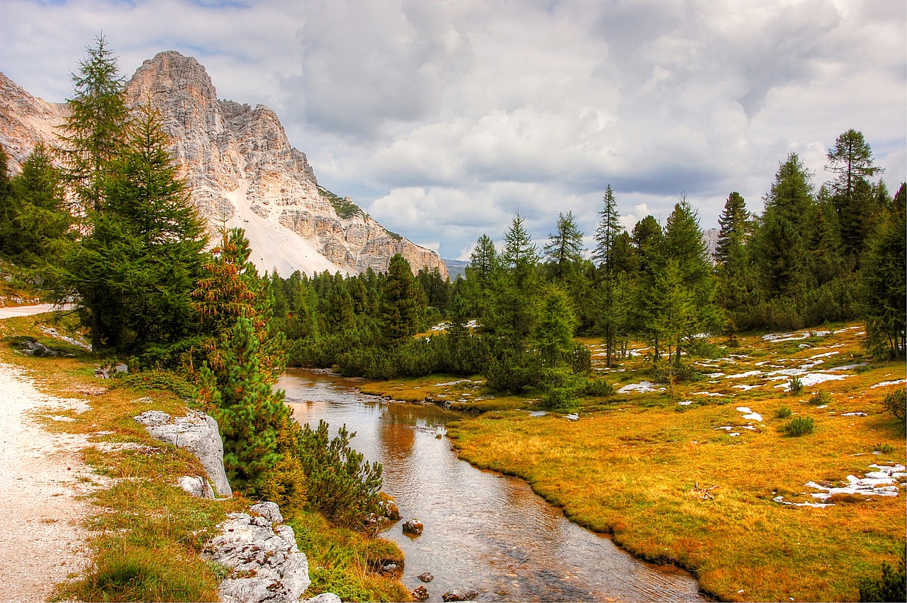 fanes dolomites mountains free photo