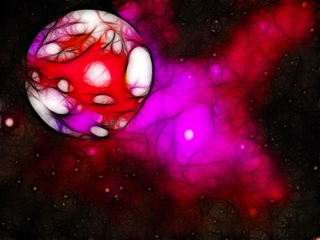 fantasy space red free photo