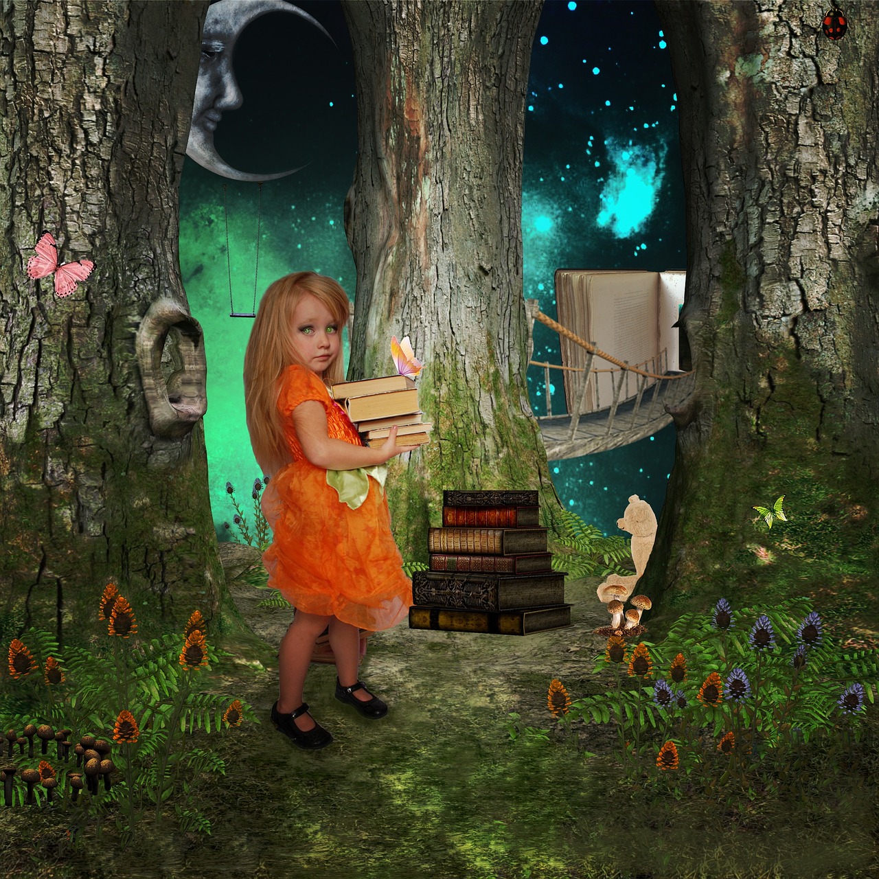 fantasy girl books free photo