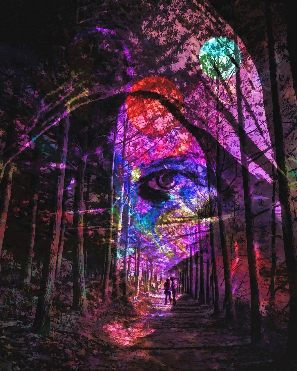 fantasy surreal forest free photo
