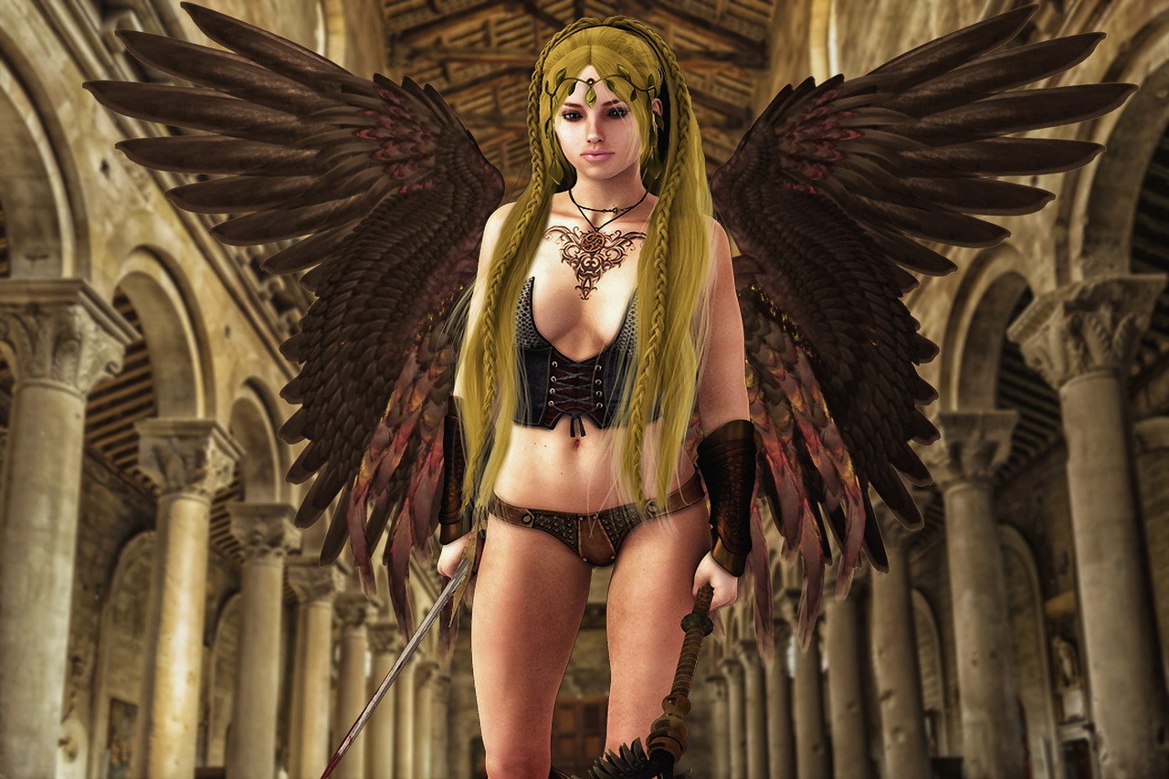 fantasy warrior female free photo