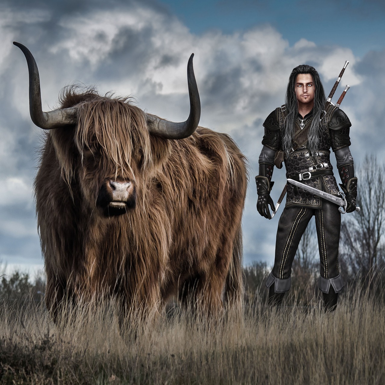 fantasy bull man free photo