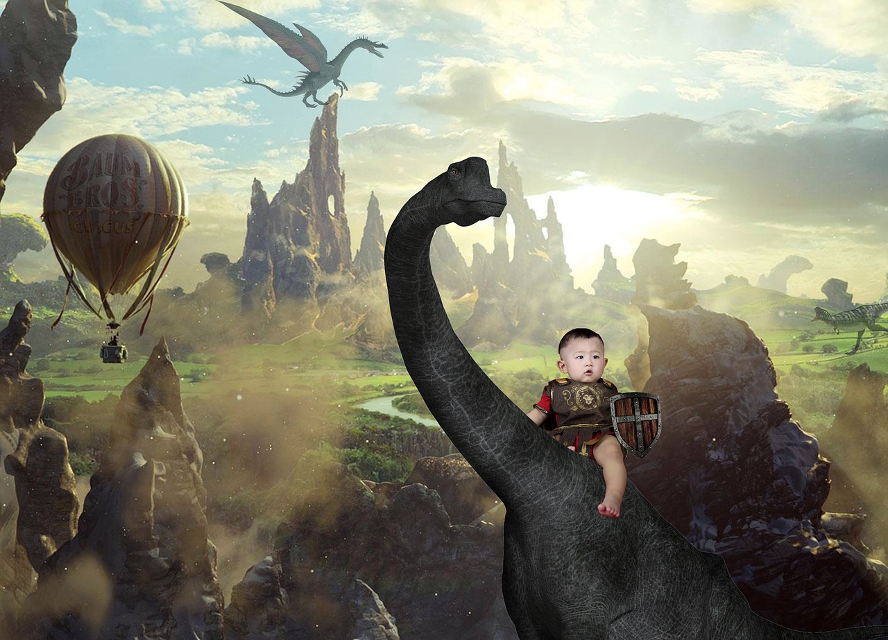 fantasy dinosaur paladin free photo