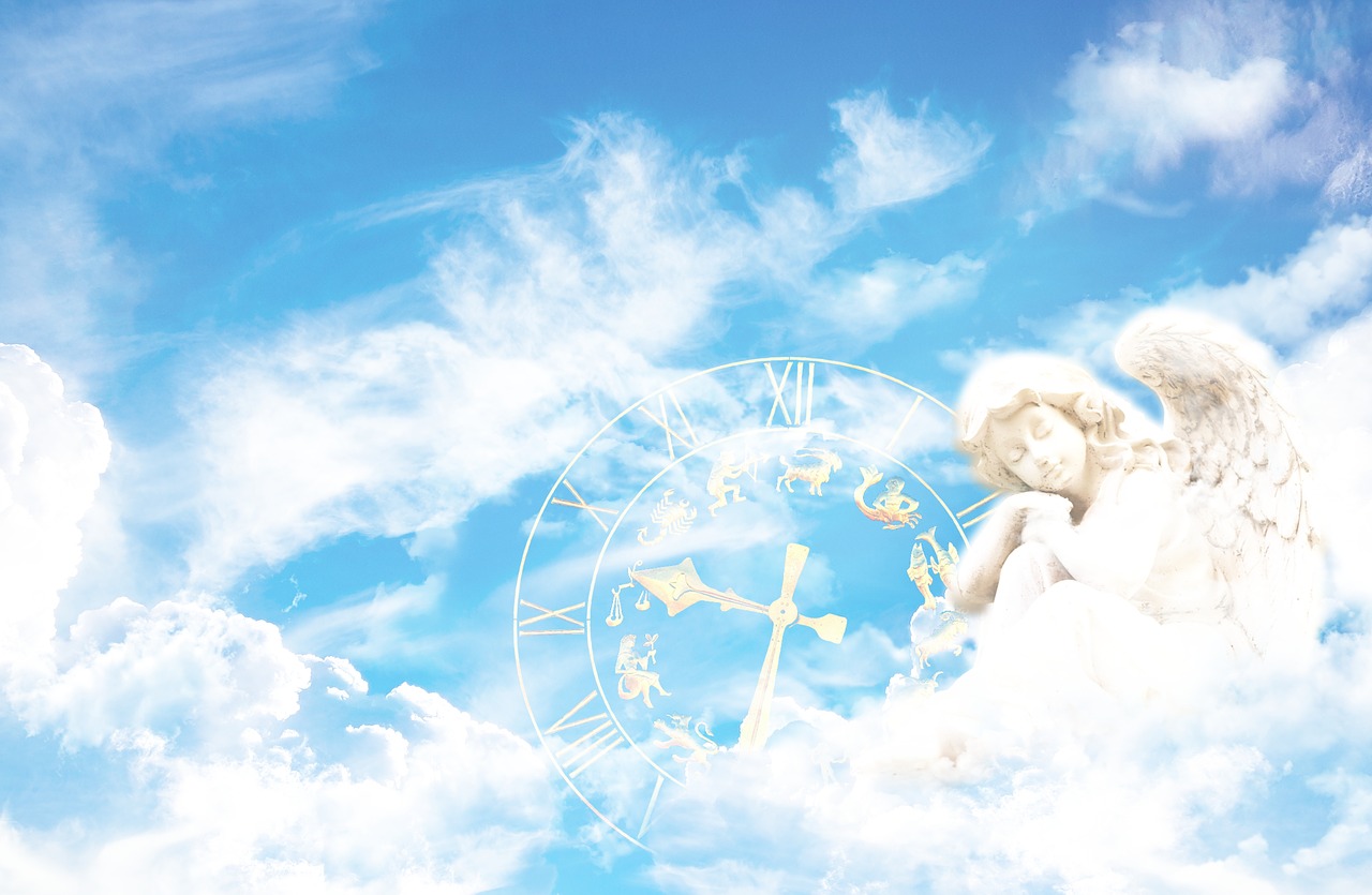 fantasy angel clock free photo