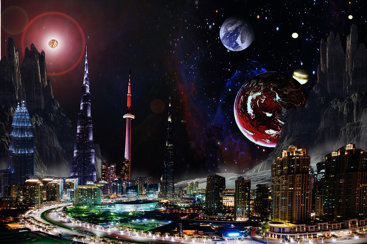 fantasy space planets free photo