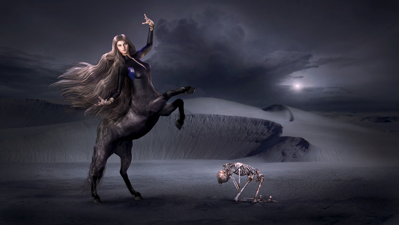 fantasy centaur dark free photo