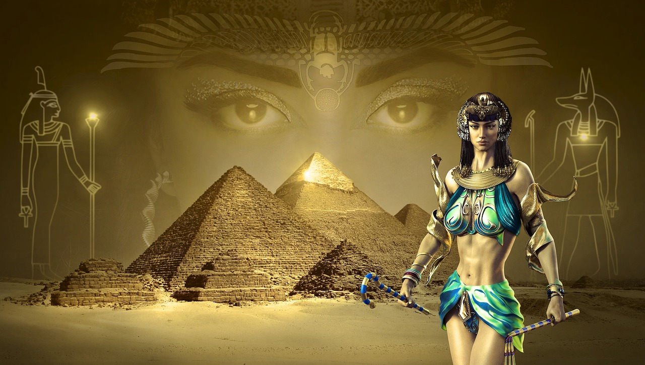 fantasy egypt pyramids free photo
