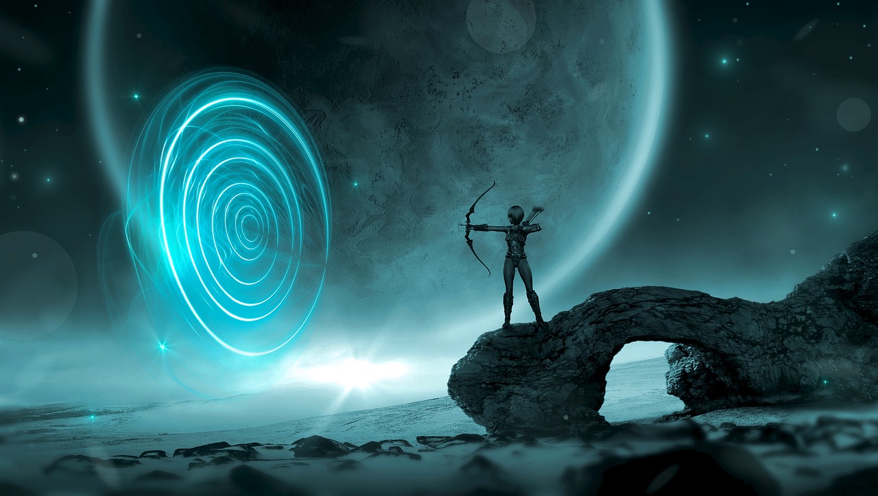 fantasy planet archer free photo