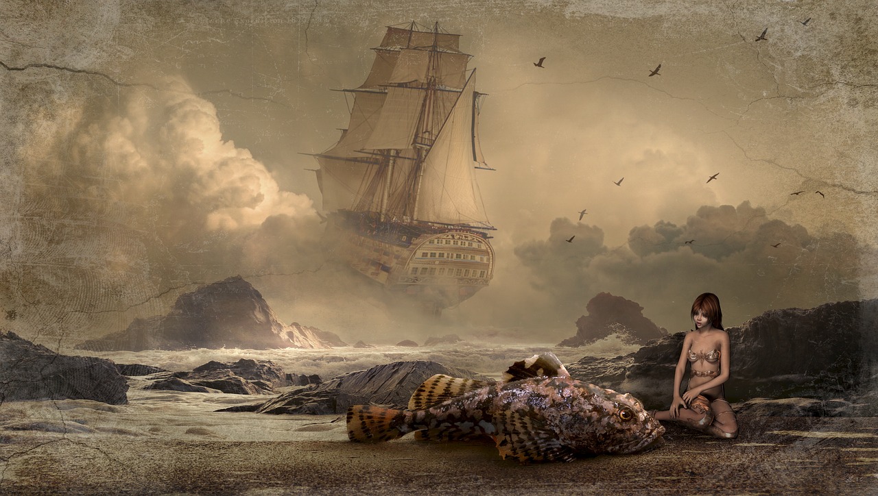 fantasy ship mystical free photo