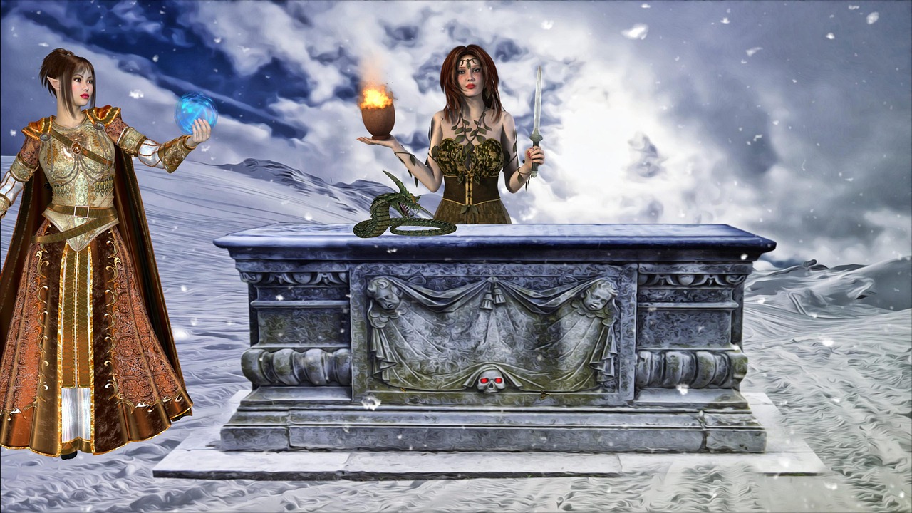 fantasy ritual altar free photo