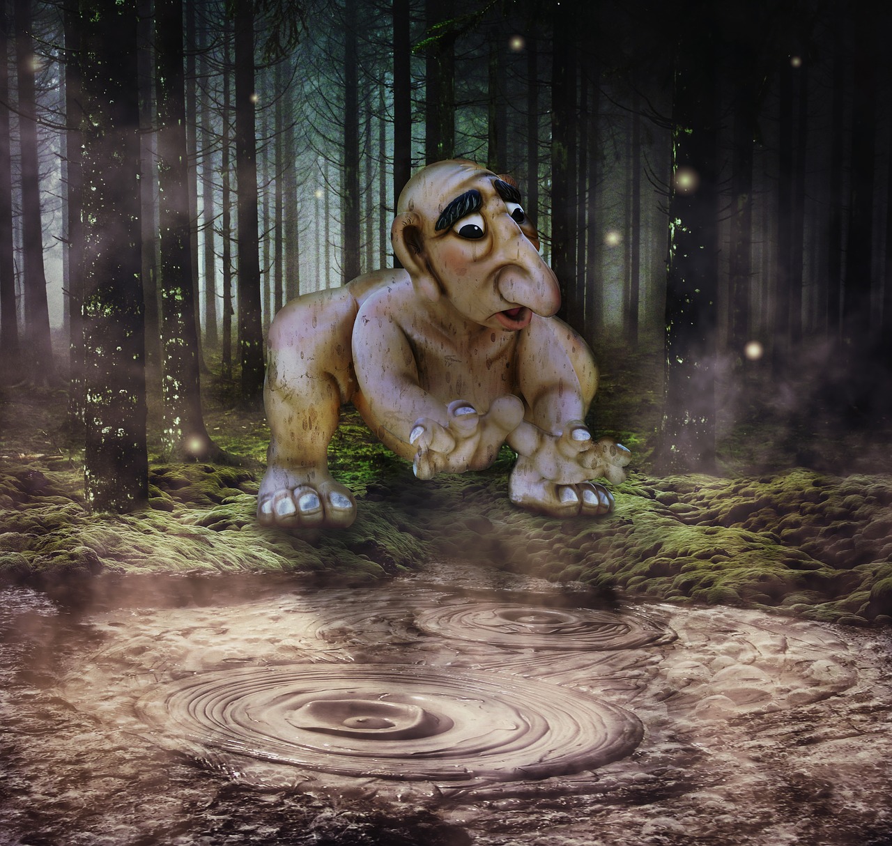 fantasy troll forest free photo