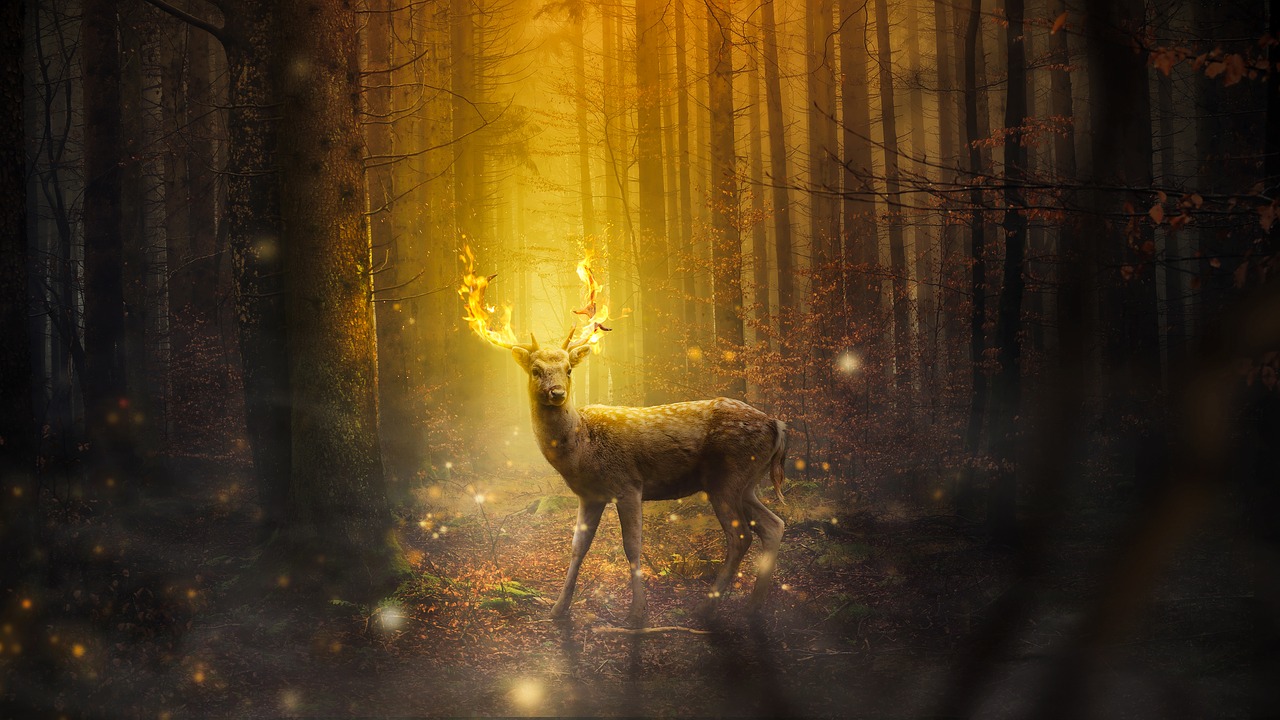 fantasy deer mammal free photo