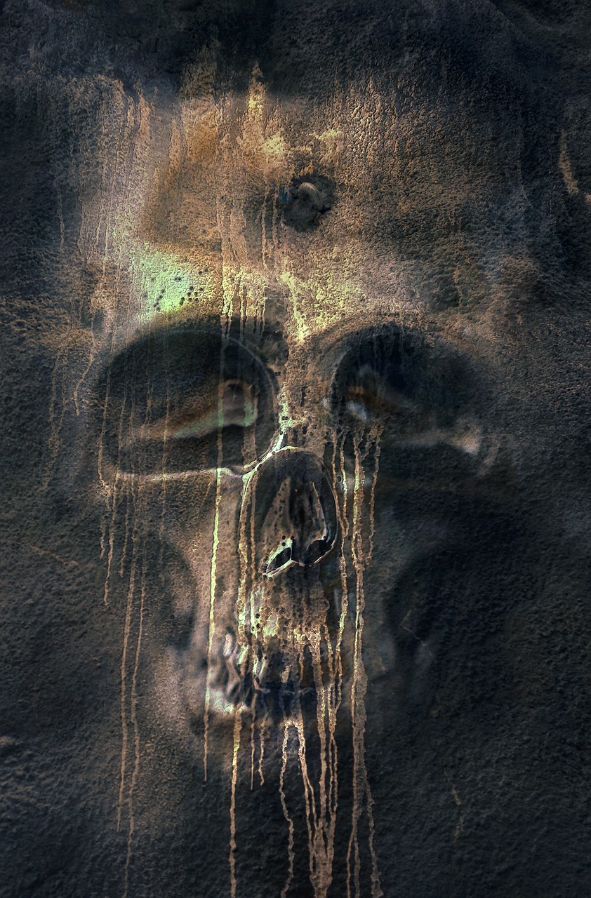 fantasy  skull and crossbones  weird free photo