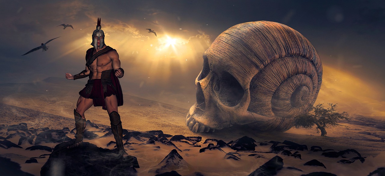 fantasy  warrior  skull free photo