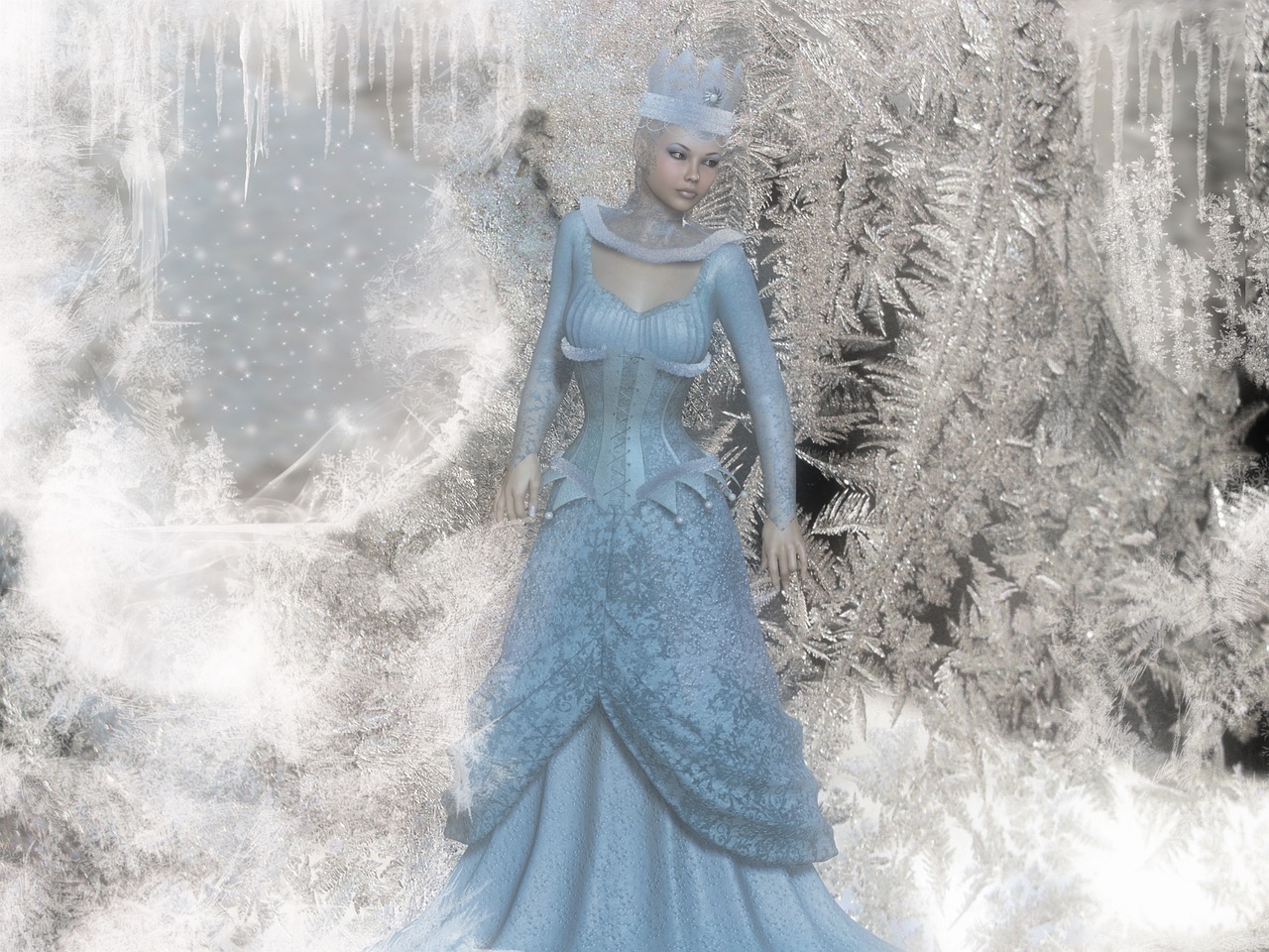 fantasy  ice queen  landscape free photo