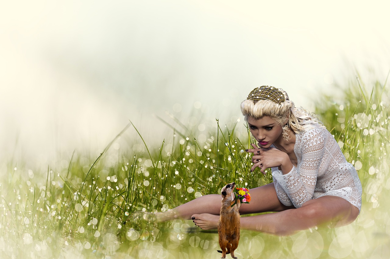 fantasy  girl  meadow free photo