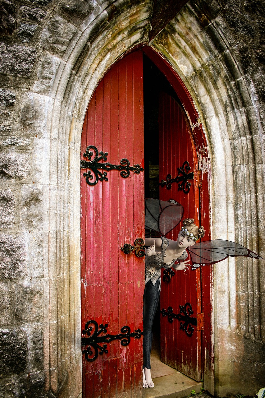 fantasy  door  fee free photo