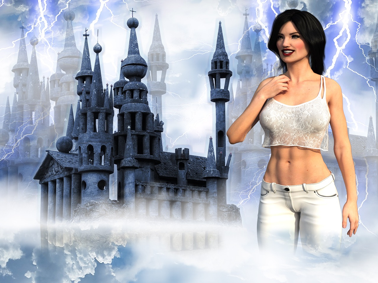 fantasy  girl  design free photo