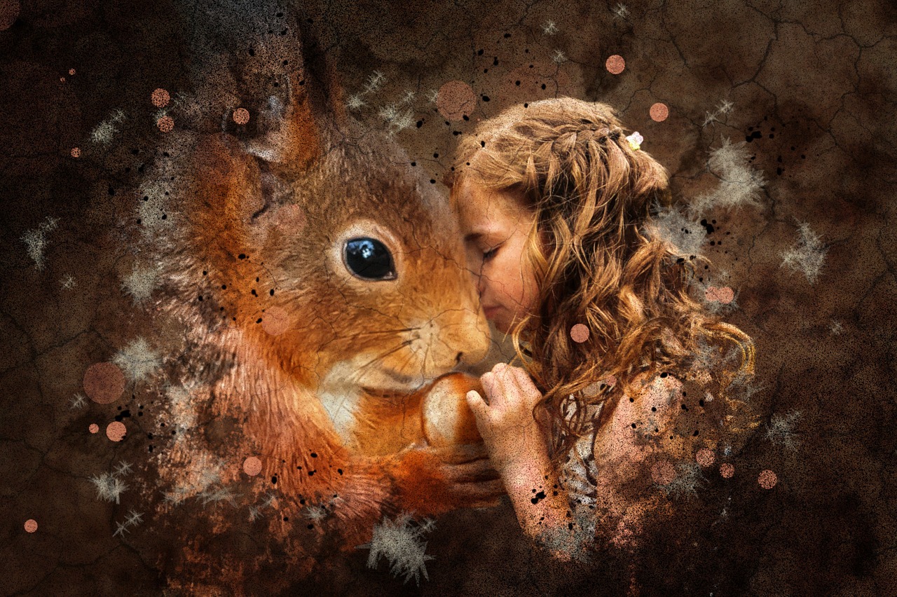 fantasy  squirrel  girl free photo