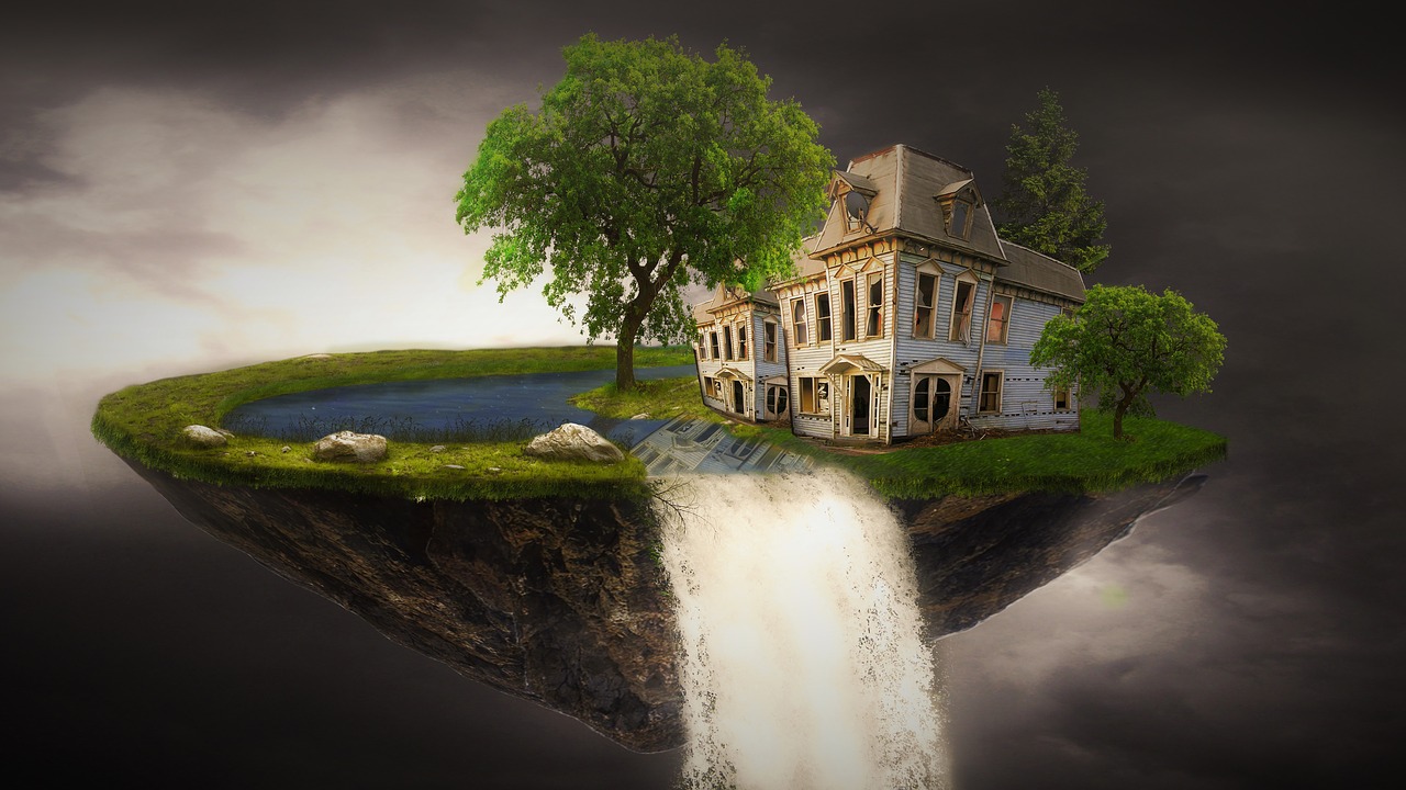 fantasy  home  island free photo