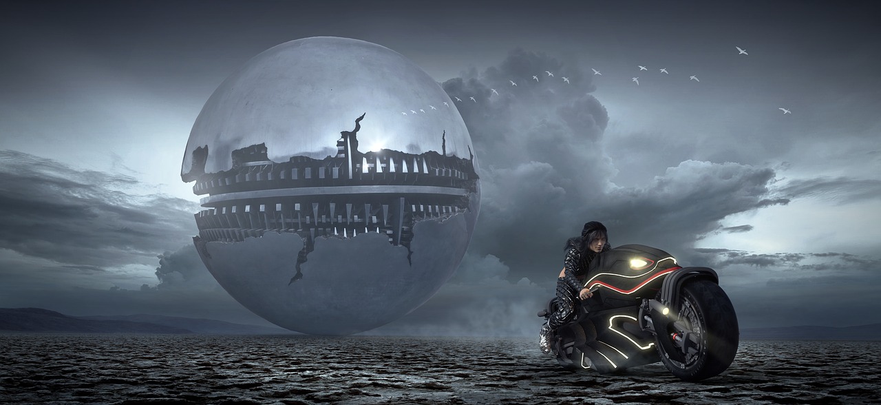 fantasy  science fiction  motorcycle free photo