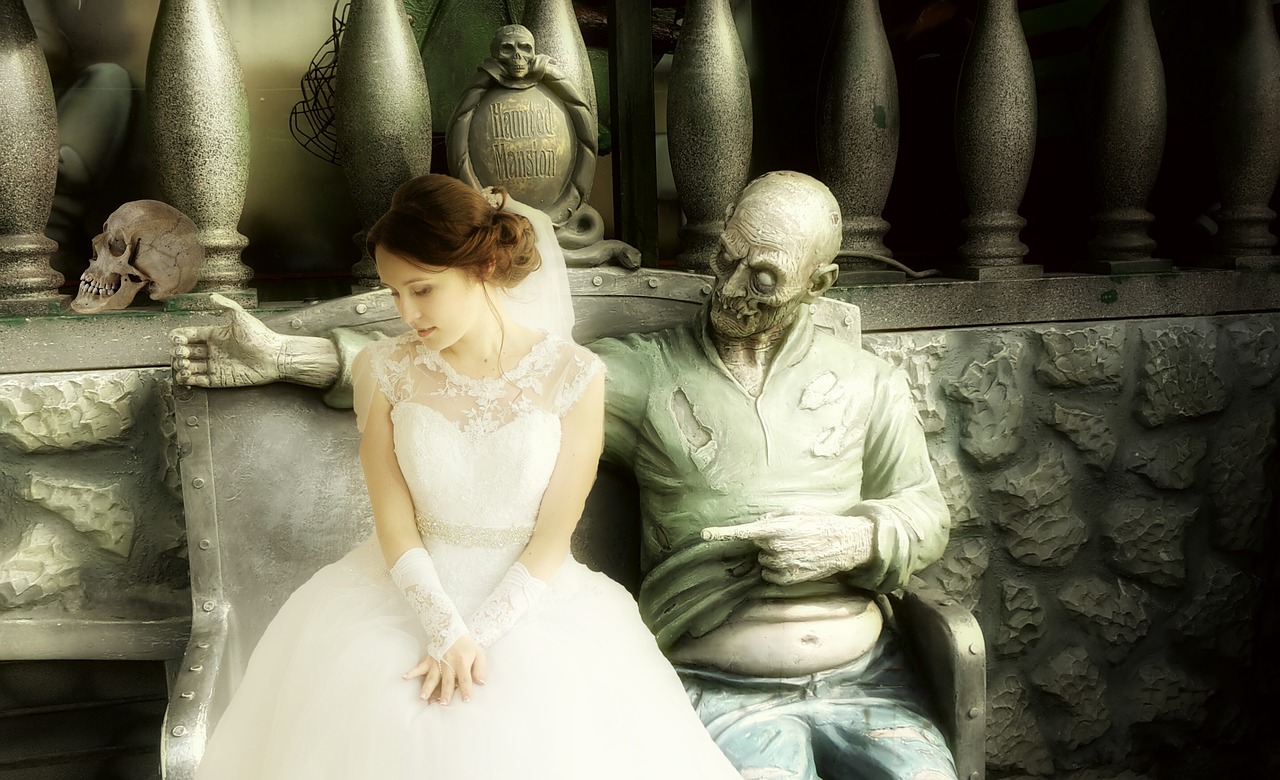 fantasy  bride  zombie free photo