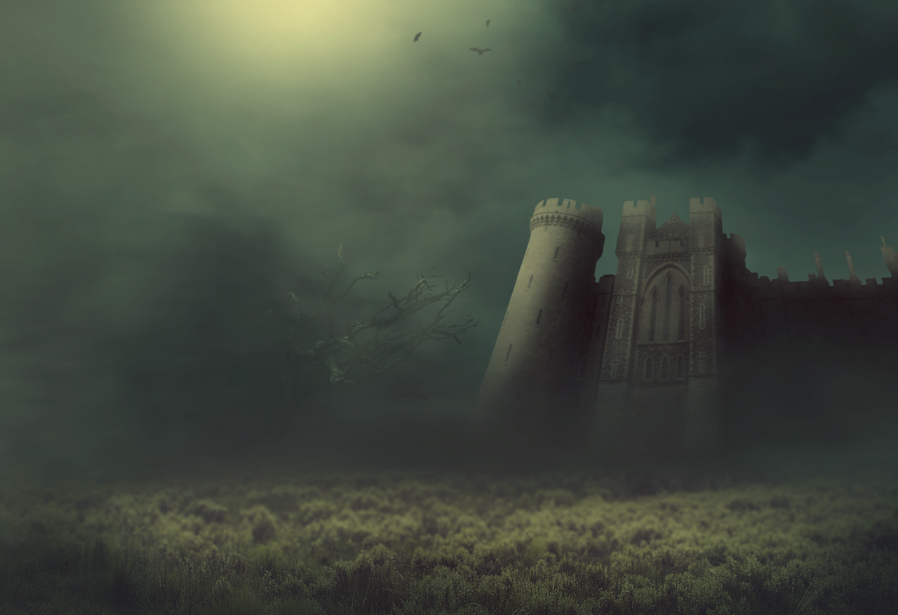 fantasy  castle  fog free photo