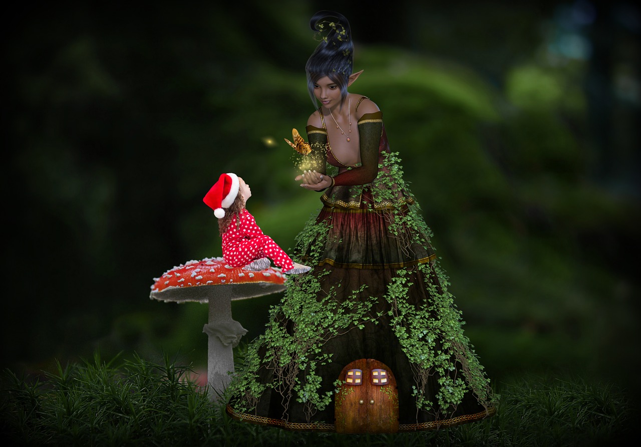 fantasy  fairy tales  forest elf free photo